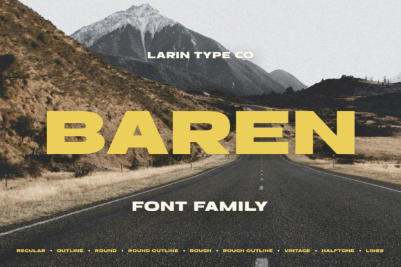 Baren: A Bold Display Font for High-Impact Campaigns
