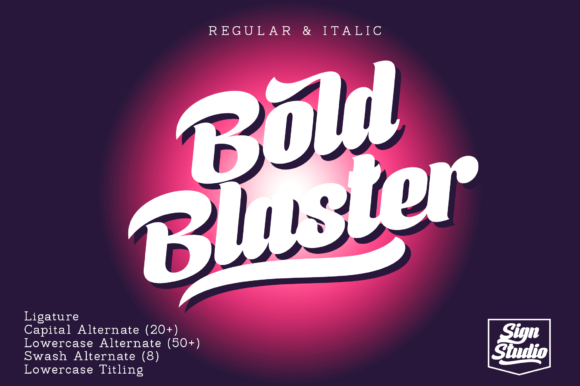Boldblaster: A Retro Display Font for Bold Branding