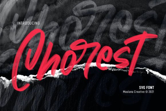 Chorest: A Bold Display Font for Your Brand