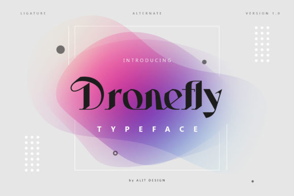 Dronefly: A Victorian Display Font for Makers