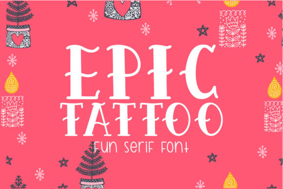 Epic Tattoo: A Bold Display Font for Campaigns