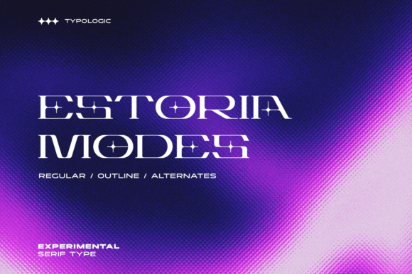 Estoria: A Futuristic Display Font for Bold Branding