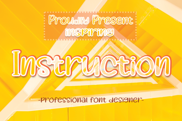 Instruction: A Bold Display Font for Editorial Design