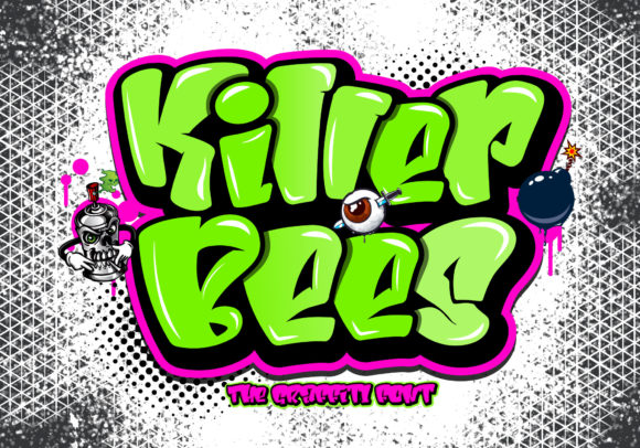 Killer Bees: A Bold Display Font for Makers