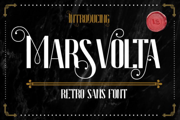 Marsvolta: A Retro Display Font for Editorial Design
