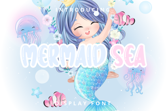 Mermaid Sea: A Playful Display Font for Editorial Design