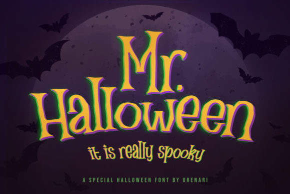 Mr Halloween: A Spooky Display Font for Editorial Design