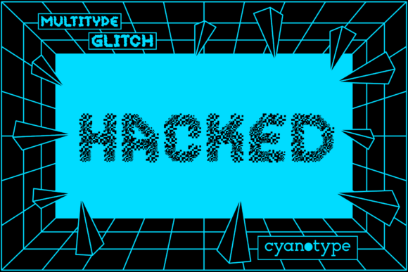 MultiType Glitch Hacked: A Bold Display Font for Brands