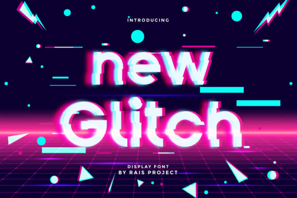 New Glitch: A Futuristic Display Font for Web Design