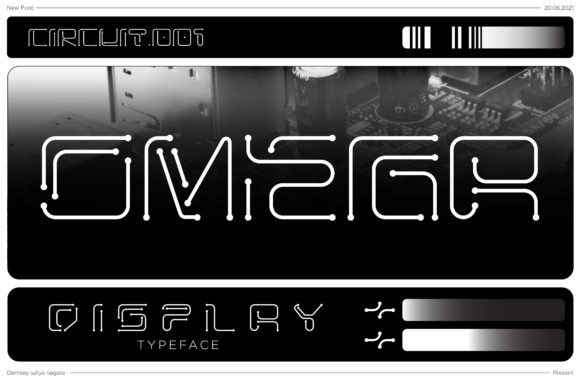 Omega: A Futuristic Display Font for Brand Identity