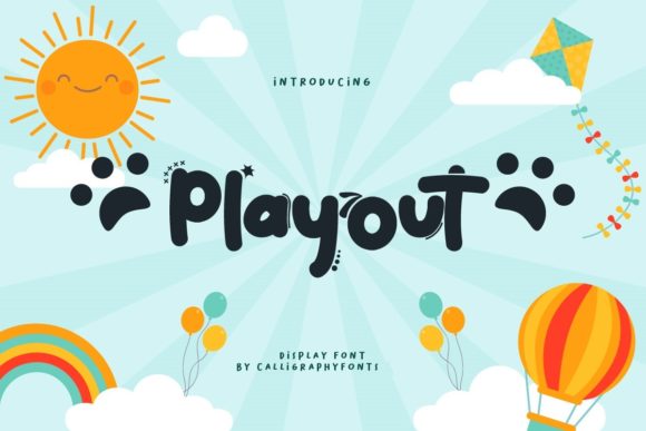 Playout: A Charming Display Font for Editorial Design