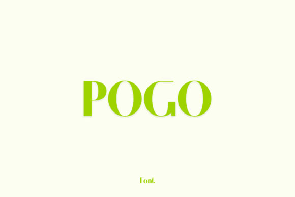 Pogo: A Bold Display Font for Modern Editorial Design