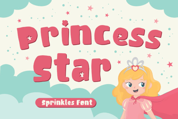 Princess Star: A Playful Display Font for Your Brand