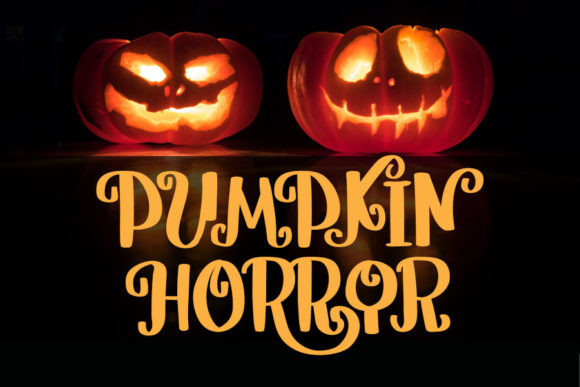 Pumpkin Horror: A Spooky Display Font for Your Brand