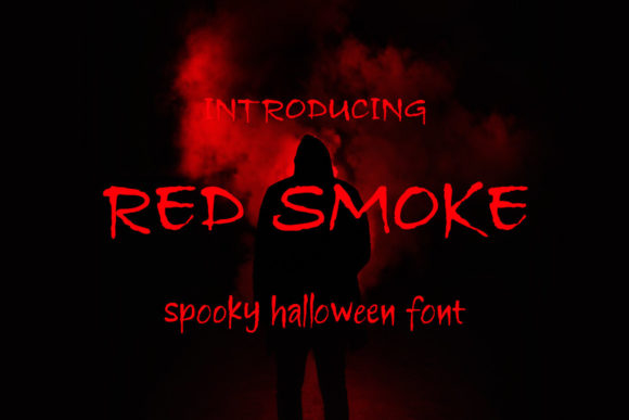 Red Smoke: A Spooky Display Font for Branding