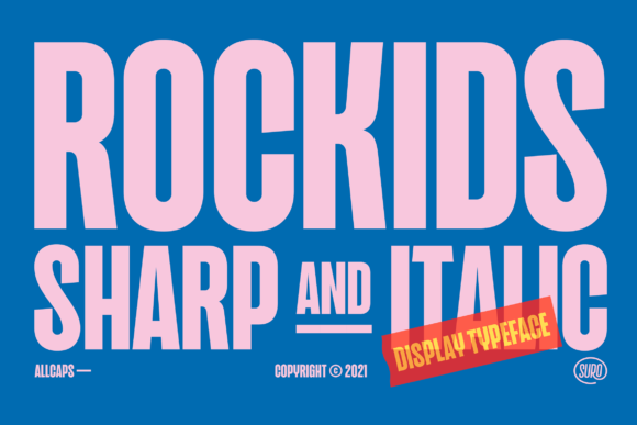 Rockids Sharp: A Bold Display Font for Web Design