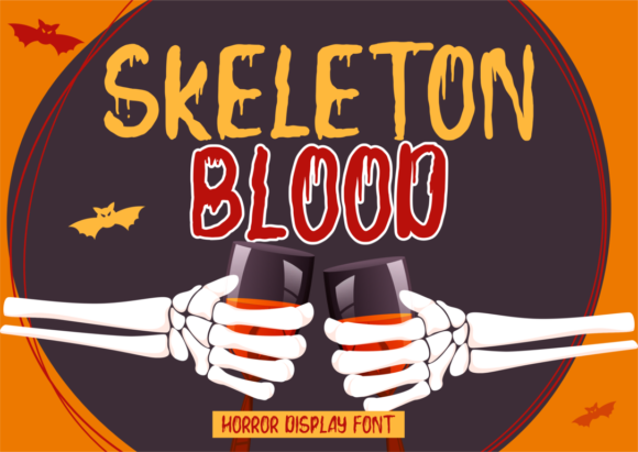 Skeleton Blood: A Bold Display Font for Campaigns