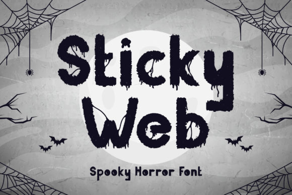 Sticky Web: A Spooky Display Font for Marketers