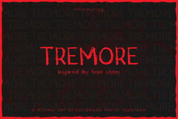 Tremore: A Spooky Display Font for Editorial Design