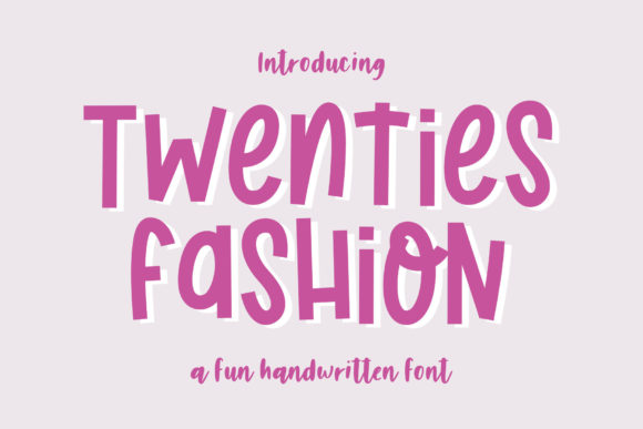 Twenties Fashion: A Chic Display Font for Crafters